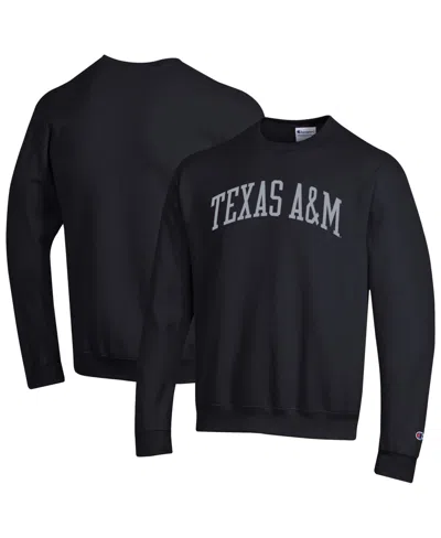 Champion Men's Black Texas A&m Aggies Basic Arch Fleece Pullover Sweatshirt