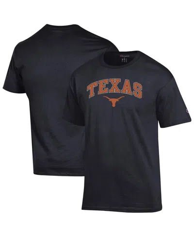 Champion Men's Black Texas Longhorns Arch Over Logo T-shirt