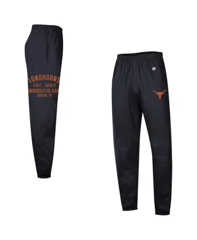 Champion Men's Black Texas Longhorns Power Blend Banded Fleece Sweatpants