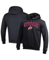Champion Men's Black Utah Utes Arch Over Logo Pullover Hoodie