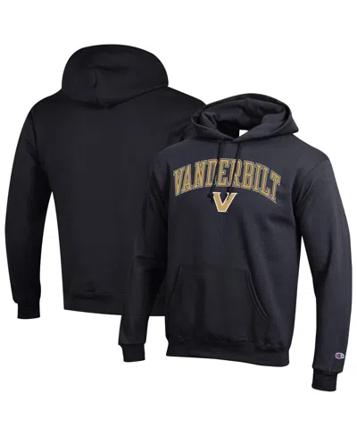 Champion Men's Black Vanderbilt Commodores Arch Over Logo Pullover Hoodie