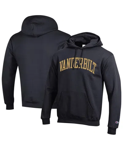 Champion Men's Black Vanderbilt Commodores Basic Arch Fleece Pullover Hoodie