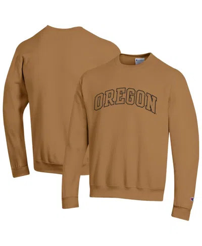 Champion Men's Brown Oregon Ducks Latte Fleece Sweatshirt