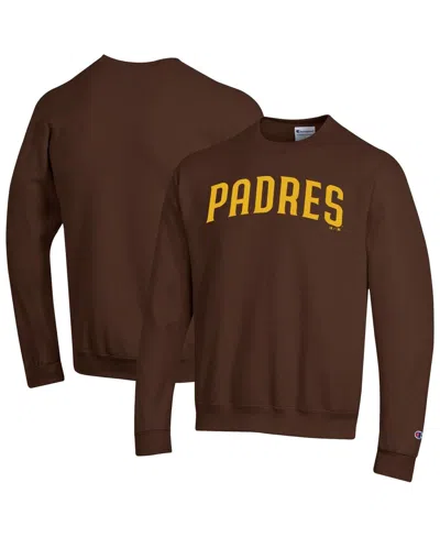 Champion Men's Brown San Diego Padres Powerblend Wordmark Sweatshirt