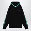 Champion X Angelo Baque Logo Patch Hooded Sweatshirt In Black
