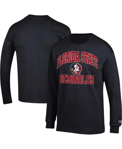 Champion Men's  Black Florida State Seminoles High Motor Long Sleeve T-shirt