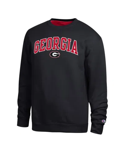 Champion Men's  Black Georgia Bulldogs Arch Sweatshirt