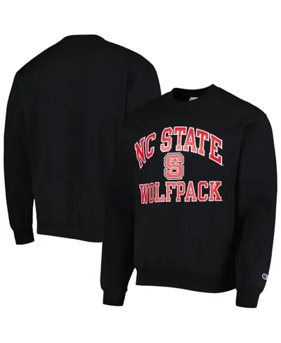 Champion Men's  Black Nc State Wolfpack High Motor Pullover Sweatshirt