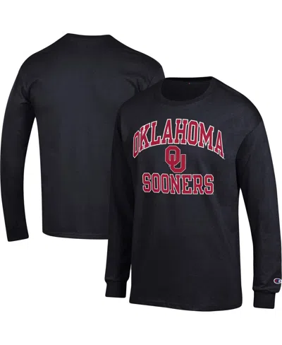Champion Men's  Black Oklahoma Sooners High Motor Long Sleeve T-shirt