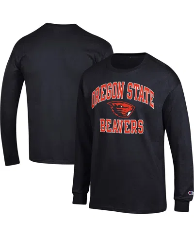 Champion Men's  Black Oregon State Beavers High Motor Long Sleeve T-shirt