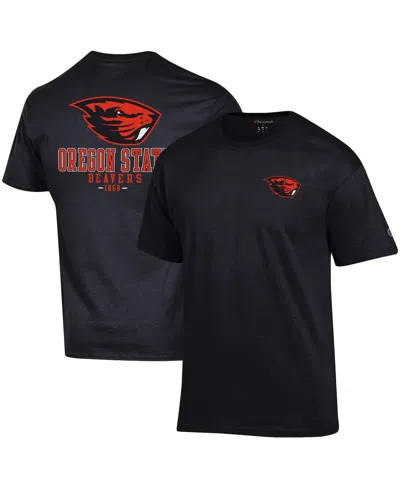 Champion Men's  Black Oregon State Beavers Stack 2-hit T-shirt