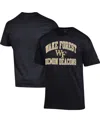 Champion Men's  Black Wake Forest Demon Deacons High Motor T-shirt In Black
