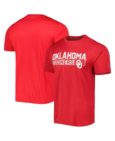 Champion Men's  Crimson Oklahoma Sooners Impact Knockout T-shirt