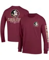 Champion Men's  Garnet Florida State Seminoles Team Stack Long Sleeve T-shirt In Garnet