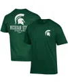 Champion Green Michigan State Spartans Stack 2-hit T-shirt In Green