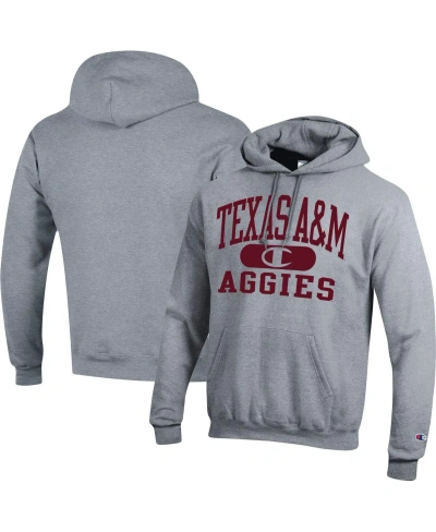 Champion Men's  Heather Gray Texas A&m Aggies Arch Pill Pullover Hoodie