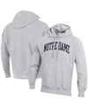 Champion Men's  Heathered Gray Notre Dame Fighting Irish Big And Tall Reverse Weave Fleece Pullover H In Heathered Gray