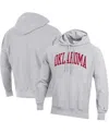 Champion Men's  Heathered Gray Oklahoma Sooners Big And Tall Reverse Weave Fleece Pullover Hoodie Swe In Heathered Gray