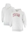 Champion Men's  Heathered Gray Texas A&m Aggies Big And Tall Reverse Weave Fleece Pullover Hoodie Swe In Heathered Gray
