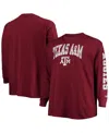 Champion Men's  Maroon Texas A&m Aggies Big And Tall 2-hit Long Sleeve T-shirt In Maroon