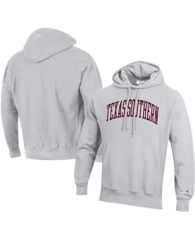 Champion Men's  Maroon Texas Southern Tigers Tall Arch Pullover Hoodie In Gray