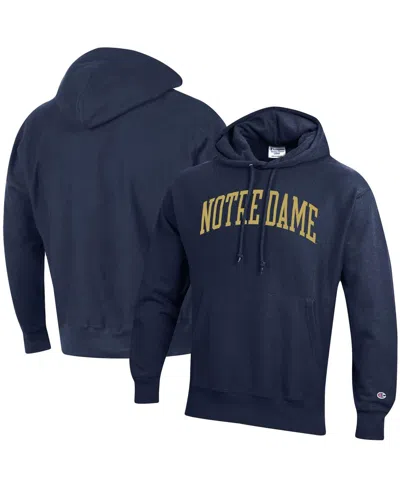 Champion Men's  Navy Notre Dame Fighting Irish Big And Tall Reverse Weave Fleece Pullover Hoodie Swea