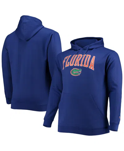 Champion Men's  Royal Florida Gators Big And Tall Arch Over Logo Powerblend Pullover Hoodie