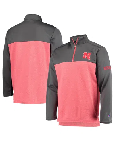 Champion Men's  Scarlet Nebraska Huskers Gameday Quarter-zip Jacket