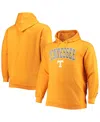 Champion Men's  Tenn Orange Tennessee Volunteers Big And Tall Arch Over Logo Powerblend Pullover Hood In Tenn Orange