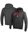 Champion Men's Charcoal Florida State Seminoles Arched Logo Fleece Pullover Hoodie In Gray