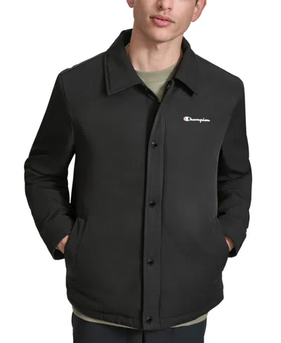 Champion Men's Classic Coaches Jacket In Black