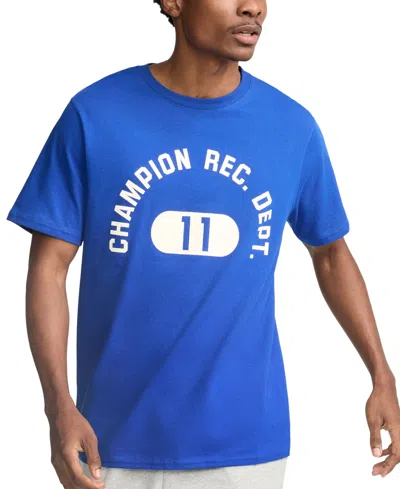 Champion Men's Classic Fit Short Sleeve Logo Graphic T-shirt In Blue