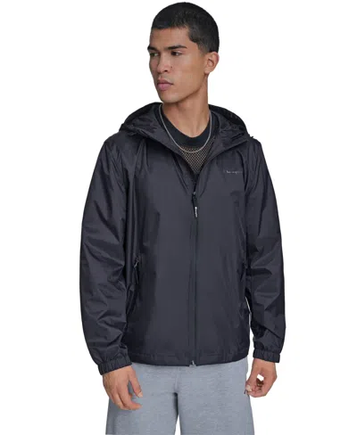Champion Men's Classic Hooded Rain Jacket In Black