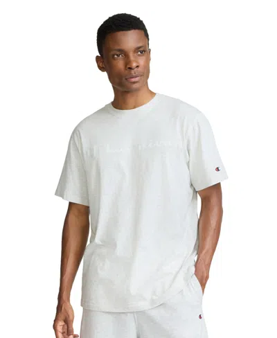 Champion Men's Classic Logo Crewneck Short-sleeve T-shirt In White