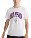 Champion Men's Classic Standard-fit Logo Graphic T-shirt In White
