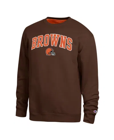Champion Men's Cleveland Browns Graphic Cotton-blend Crewneck Pullover Sweatshirt