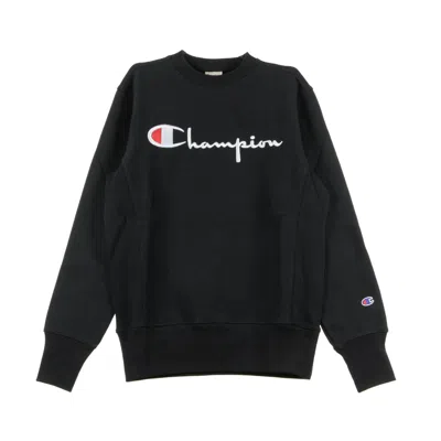 Champion Men's Crewneck Sweatshirt In Black