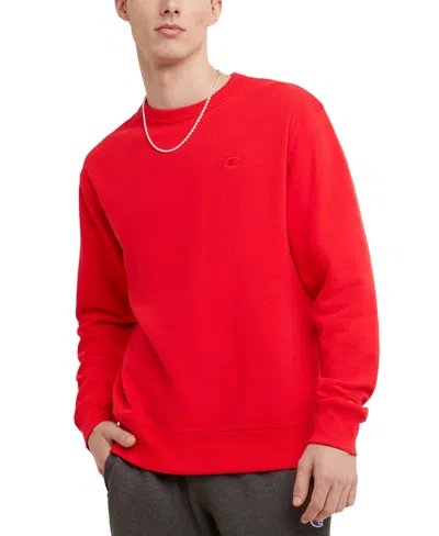 Champion Men's Crewneck Sweatshirt In Red