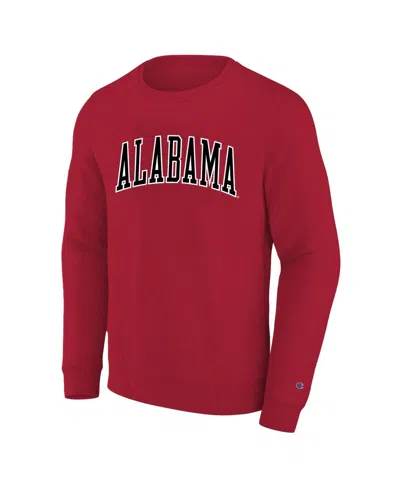Champion Men's Crimson Alabama Crimson Tide Arch Applique Big Tall Sweatshirt
