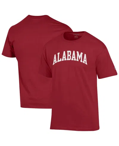 Champion Men's Crimson Alabama Crimson Tide Basic Arch T-shirt In Red
