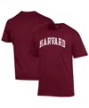 Champion Men's Crimson Harvard Crimson Basic Arch T-shirt In Red