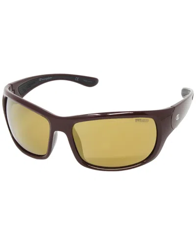 Champion Men's Cu5096 63mm Polarized Sunglasses In Red