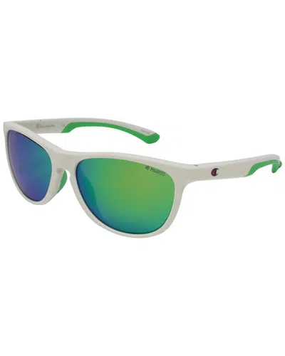 Champion Men's Cu5115 57mm Polarized Sunglasses In White