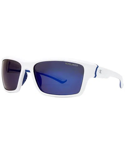 Champion Men's Cu5143 59mm Polarized Sunglasses In White
