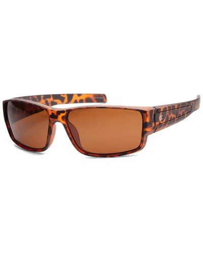Champion Men's Cu5146 63mm Polarized Sunglasses In Brown