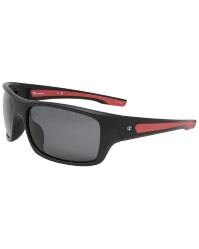 Champion Men's Cu5159 64mm Polarized Sunglasses In Black