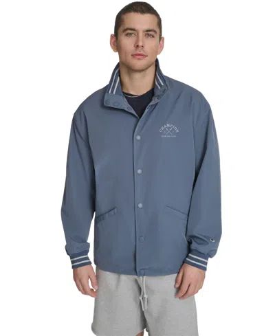 Champion Men's Flex Tech Rowing Club Coaches Jacket In Blue