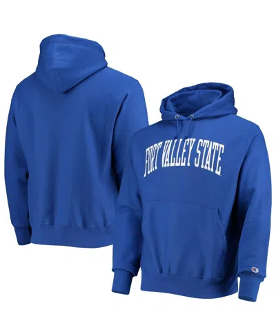 Champion Men's Fort Valley State Wildcats Tall Arch Pullover Hoodie In Royal