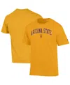 Champion Men's Gold Arizona State Sun Devils Arch Over Logo T-shirt In Gold