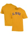 Champion Men's Gold Lsu Tigers Basic Arch T-shirt In Yellow